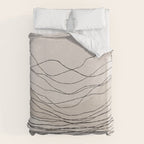 Calm serene line art nordic mountain decor Duvet Cover Gallery Image 6