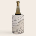 Calm serene line art nordic mountain decor Wine Chiller Gallery Image 3