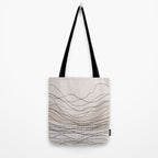 Calm serene line art nordic mountain decor Tote Bag Gallery Image 2