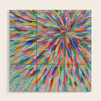 Rainbow Portal 2 Wood Wall Art Gallery Image 1