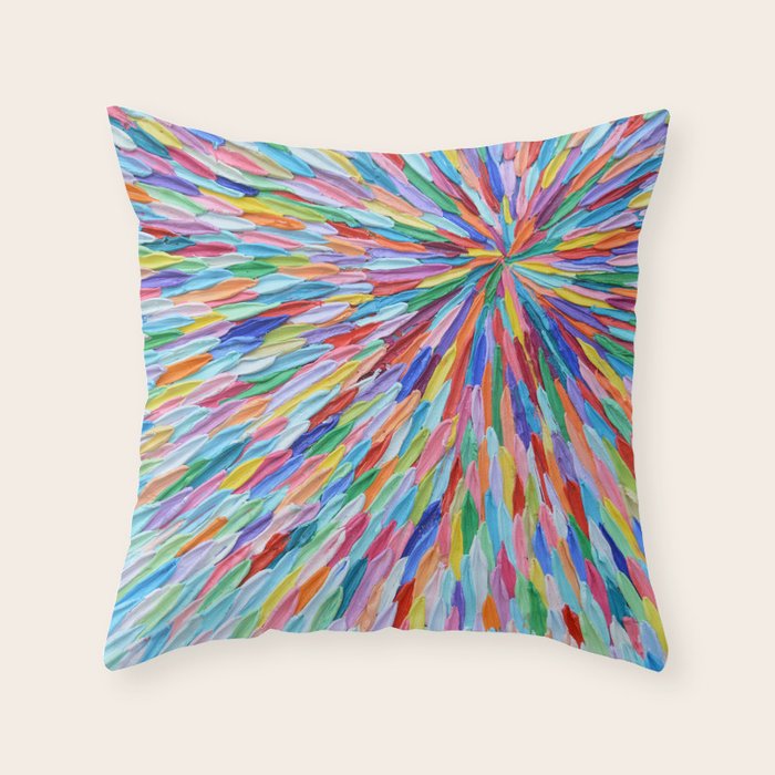 Rainbow Portal 2 Throw Pillow Gallery Image 6