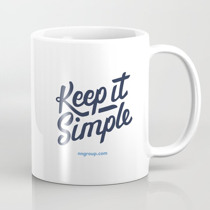 Keep It Simple Coffee Mug Gallery Image 1