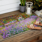 Claude Monet Irises In Monet's Garden At Giverny Outdoor Rug Gallery Image 2