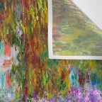 Claude Monet Irises In Monet's Garden At Giverny Wall Tapestry Gallery Image 3
