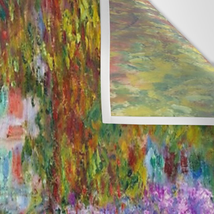 Claude Monet Irises In Monet's Garden At Giverny Wall Tapestry Gallery Image 3