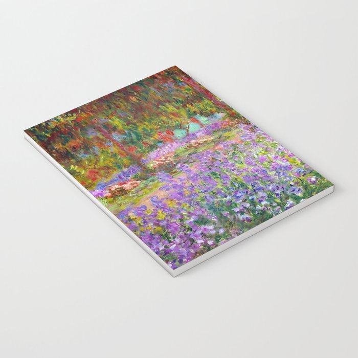 Claude Monet Irises In Monet's Garden At Giverny Notebook Gallery Image 3