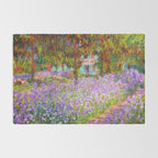 Claude Monet Irises In Monet's Garden At Giverny Rug Gallery Image 2