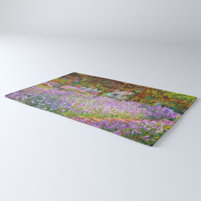 Claude Monet Irises In Monet's Garden At Giverny Rug Gallery Image 3