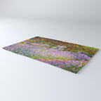 Claude Monet Irises In Monet's Garden At Giverny Rug Gallery Image 3