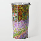 Claude Monet Irises In Monet's Garden At Giverny Travel Mug Gallery Image 2