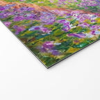 Claude Monet Irises In Monet's Garden At Giverny Welcome Mat Gallery Image 2