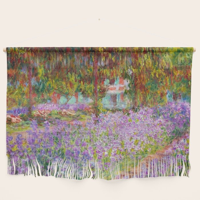 Claude Monet Irises In Monet's Garden At Giverny Wall Hanging Gallery Image 1