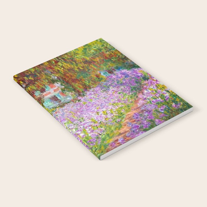 Claude Monet Irises In Monet's Garden At Giverny Notebook Gallery Image 1