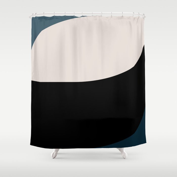 Almond Abstract XI Shower Curtain Gallery Image 1