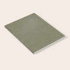 boho hexagon stripes - olive green Notebook Gallery Image 2