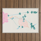 Plant based happyness Herb 1 still life Outdoor Rug Gallery Image 1