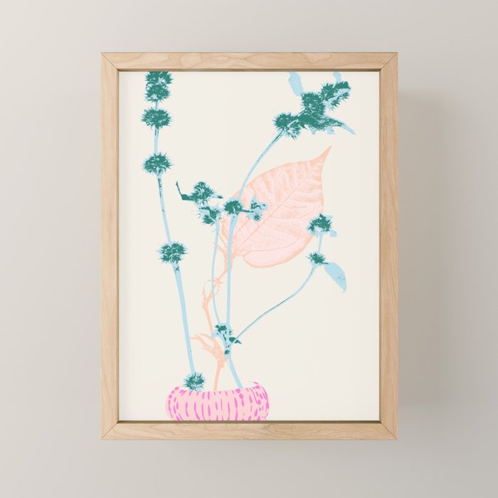 Plant based happyness Herb 1 still life Mini Art Print Gallery Image 1