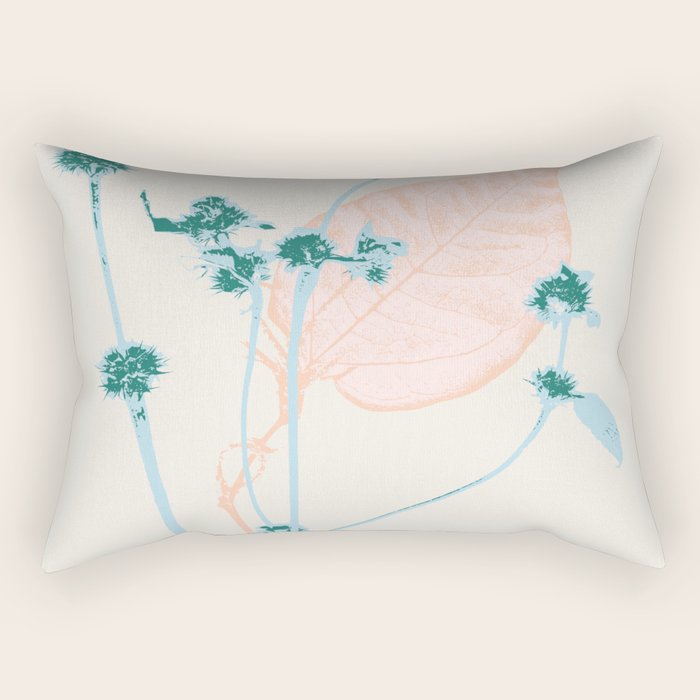 Plant based happyness Herb 1 still life Rectangular Pillow Gallery Image 2