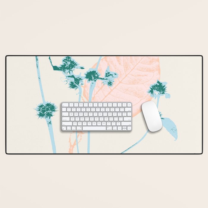 Plant based happyness Herb 1 still life Desk Mat Gallery Image 1