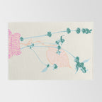 Plant based happyness Herb 1 still life Rug Gallery Image 2