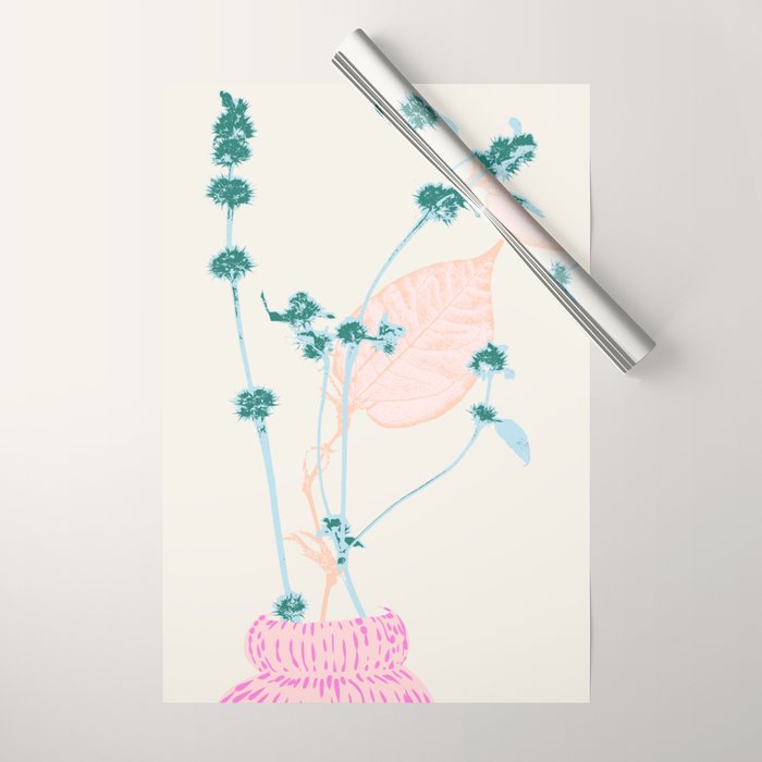 Plant based happyness Herb 1 still life Wrapping Paper Gallery Image 1