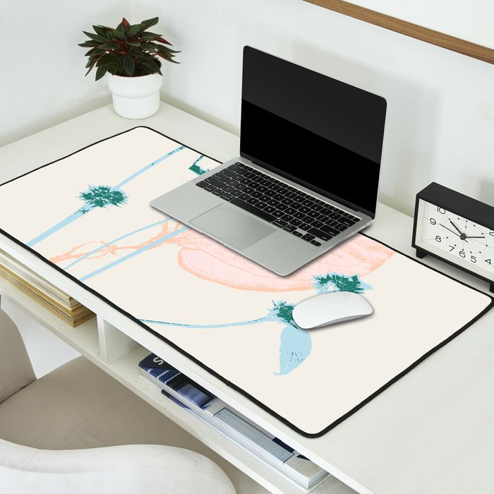 Plant based happyness Herb 1 still life Desk Mat Gallery Image 2