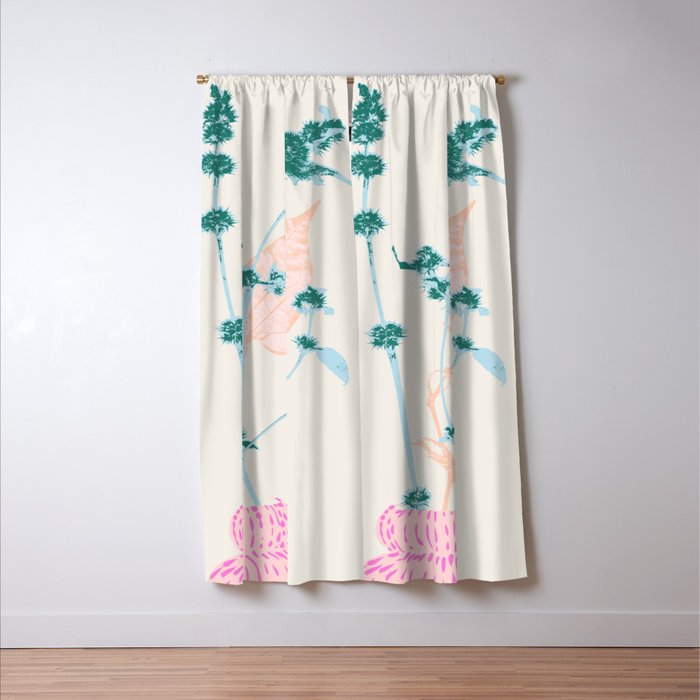 Plant based happyness Herb 1 still life Window Curtain Gallery Image 3