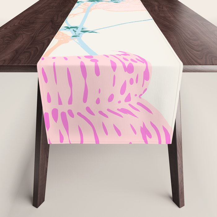 Plant based happyness Herb 1 still life Table Runner Gallery Image 1