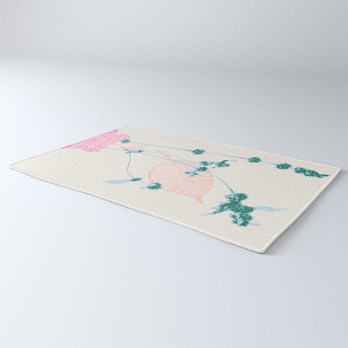 Plant based happyness Herb 1 still life Rug Gallery Image 3