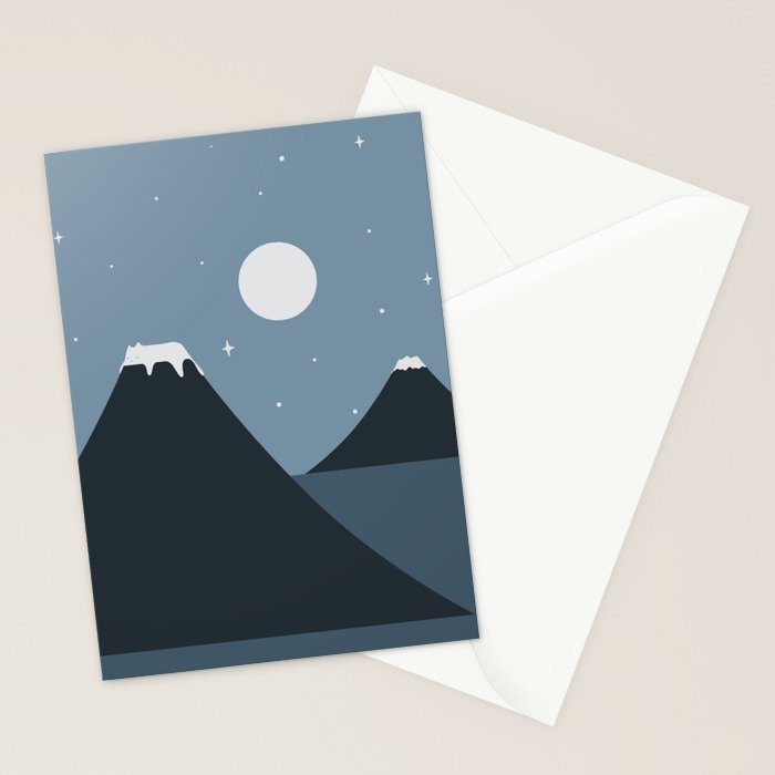Cat Landscape 44 Stationery Card Gallery Image 2