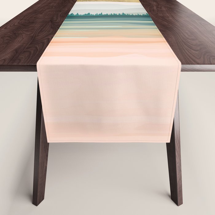 Spring Forest Lake Table Runner Gallery Image 1