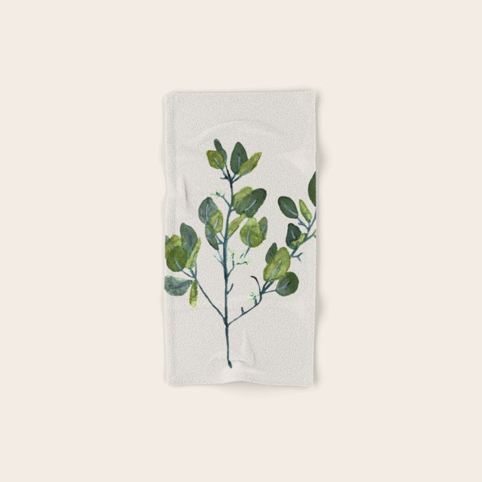 Eucalyptus Branch Bath Towel Gallery Image 1