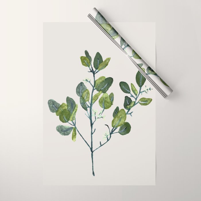 Eucalyptus Branch Wrapping Paper Gallery Image 1