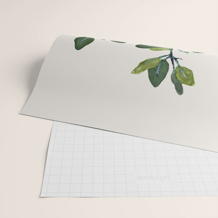 Eucalyptus Branch Wrapping Paper Gallery Image 2