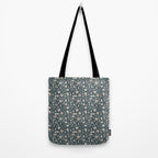 Ditsy Block Print Trailing Floral - Midnight Tote Bag Gallery Image 2