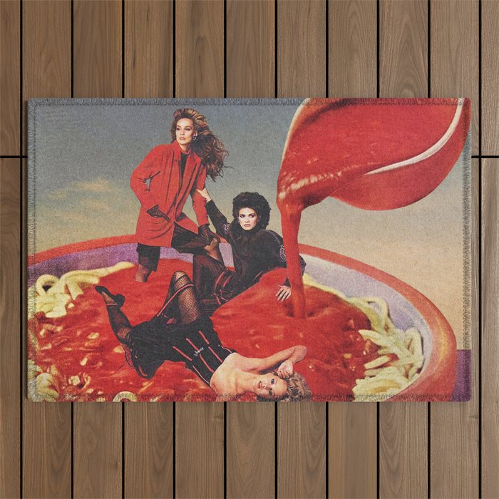 Mamma Mia - Spaghetti Tomato Sauce  Outdoor Rug Gallery Image 1