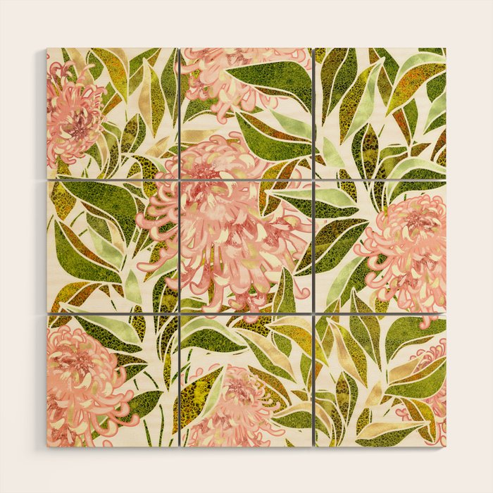 Spring Floral II Wood Wall Art Gallery Image 1