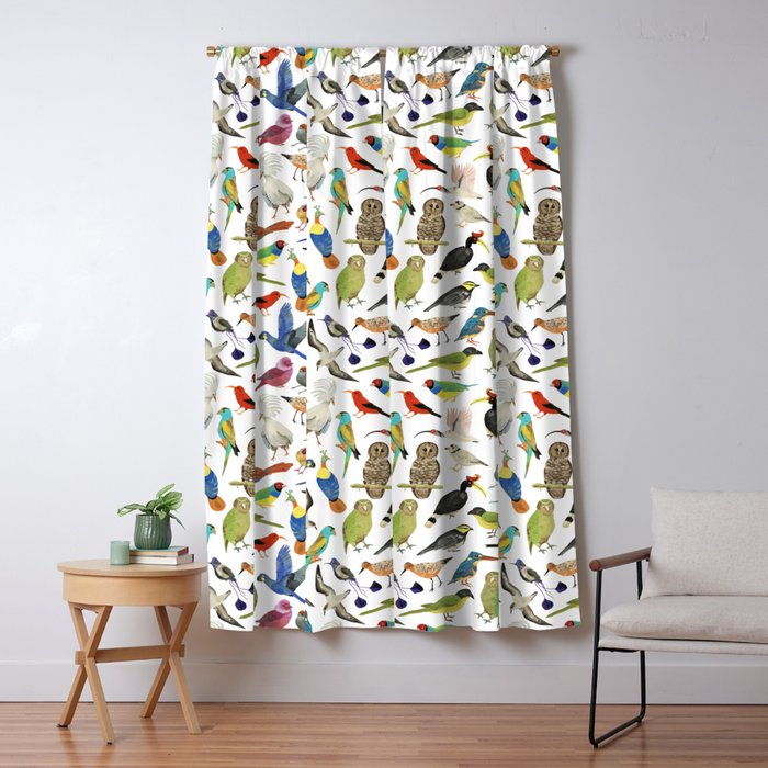 Endangered Birds Around the World Window Curtain Gallery Image 1