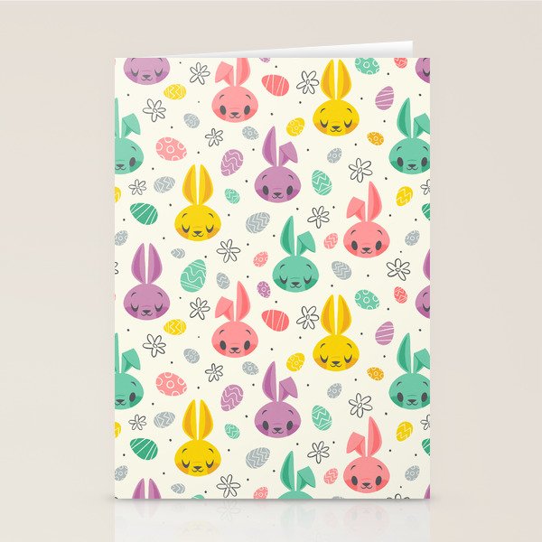 Easter Bunnies Stationery Card Gallery Image 1