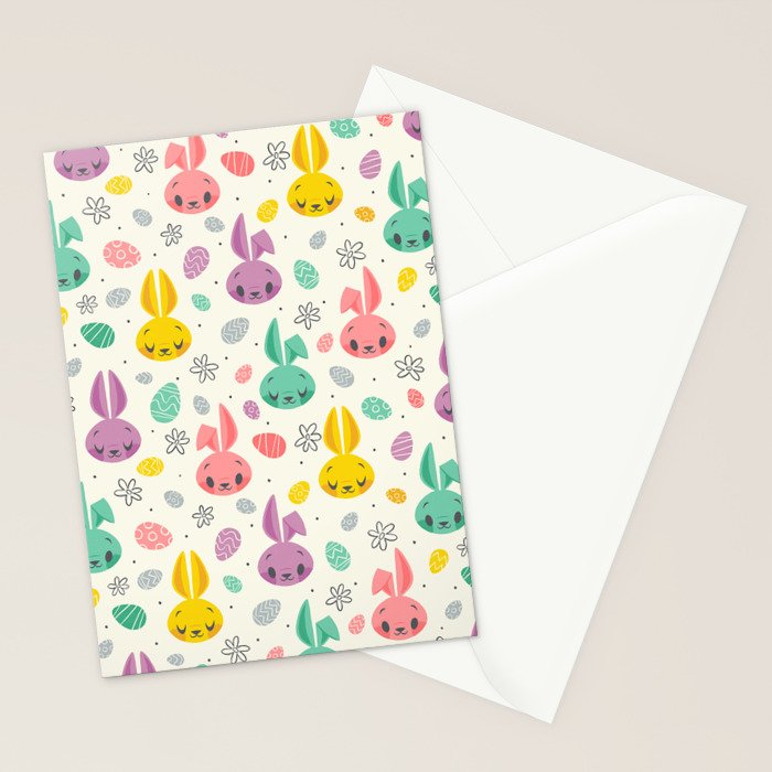Easter Bunnies Stationery Card Gallery Image 2