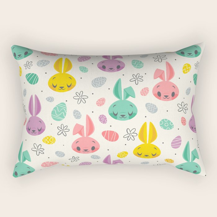 Easter Bunnies Rectangular Pillow Gallery Image 2