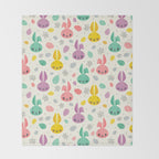 Easter Bunnies Throw Blanket Gallery Image 2