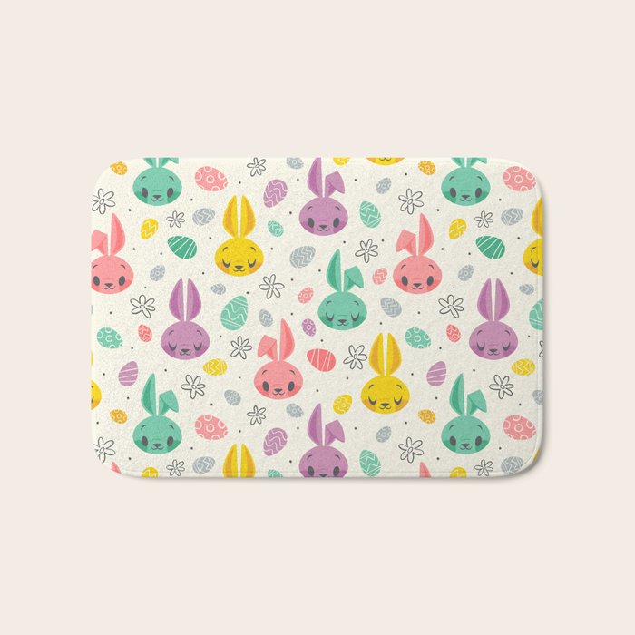 Easter Bunnies Bath Mat Gallery Image 1
