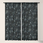 Mysterious Garden - midnight blue Window Curtain Gallery Image 5