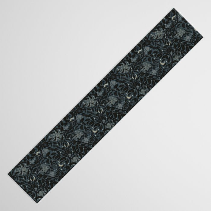 Mysterious Garden - midnight blue Table Runner Gallery Image 3