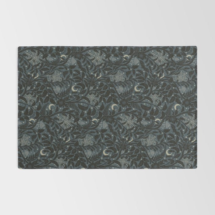 Mysterious Garden - midnight blue Rug Gallery Image 2