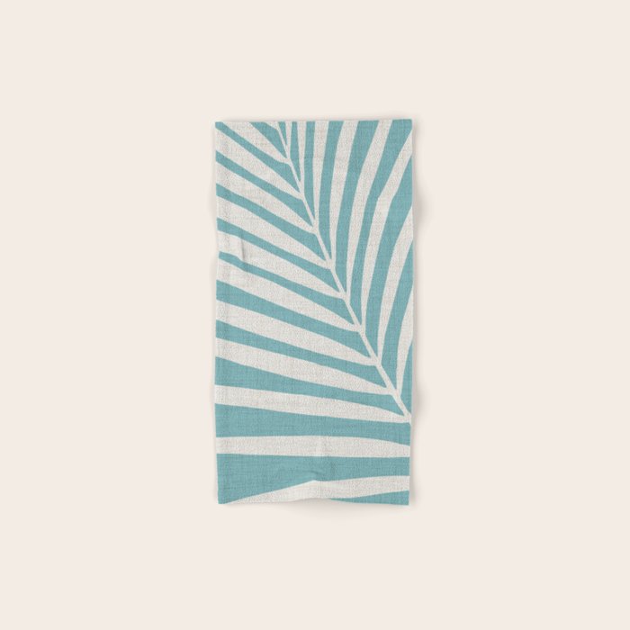 Vintage Palm Frond Silhouette Bath Towel Gallery Image 1