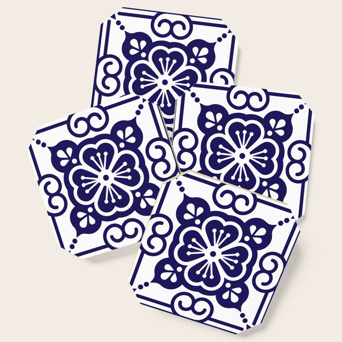 Talavera Mexican Tile - Porcelain Palette Coaster Gallery Image 1