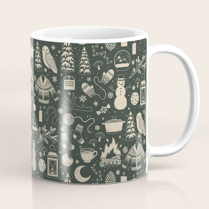 Winter Nights: Forest Coffee Mug Gallery Image 1
