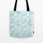 Sea Glass Tiles Watercolor Tote Bag Gallery Image 1